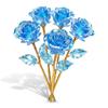 10 Stück Handgefertigte Ewige Rosen Große Künstliche Kristallblumen Goldene Rose Geschenk Heimdekoration
