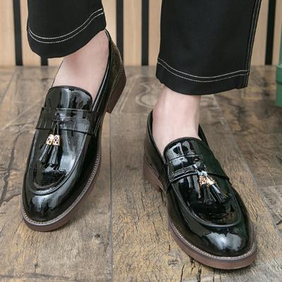 High Quality Tassels Formal Leather Shoes For Men Designer Fashion Loafers Wedding Business Dress Homecoming Footwear