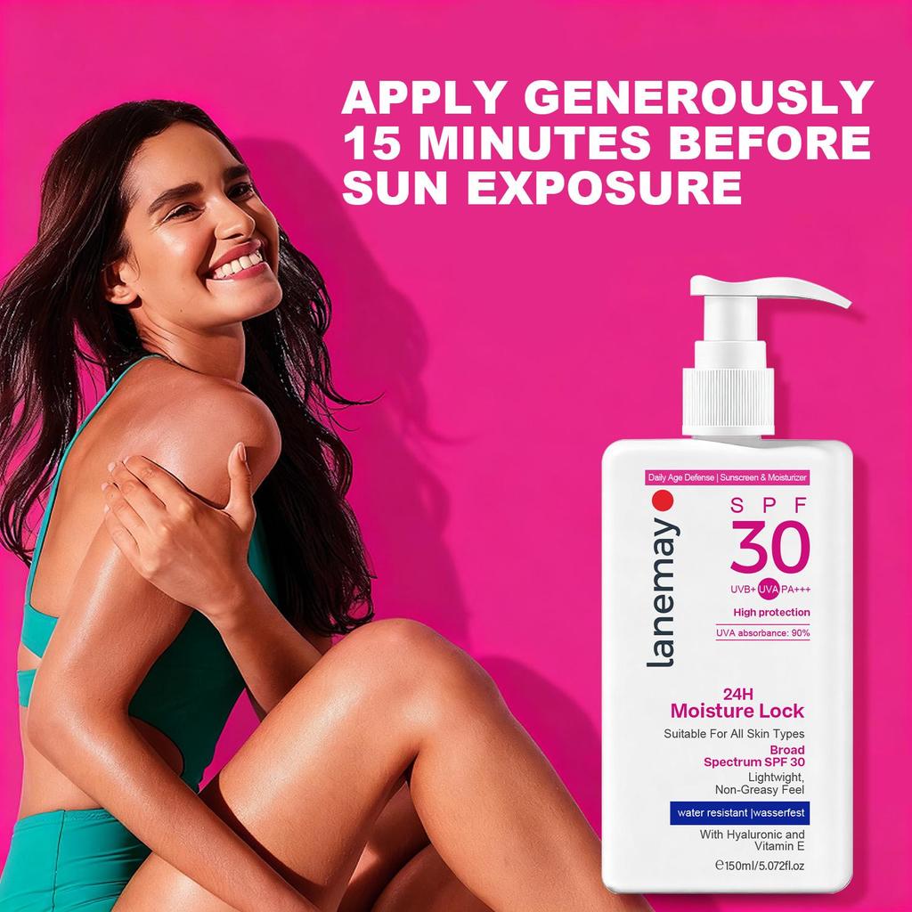 Daily Sunscreen & Moisturizer-Effectively Pevent Skin From Getting Sunburned-Suitable For All Skin Types, 150g