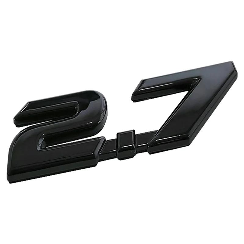 ABS Emblem Decal Car Rear Trunk Badge Sticker for Toyota 2.7 2.8 Yaris Corolla 4Runner Avalon Avensis Aygo CHR Auris Accessories