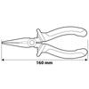 STRAIGHT LONG NOSE PLIERS 160MM - T N01-013