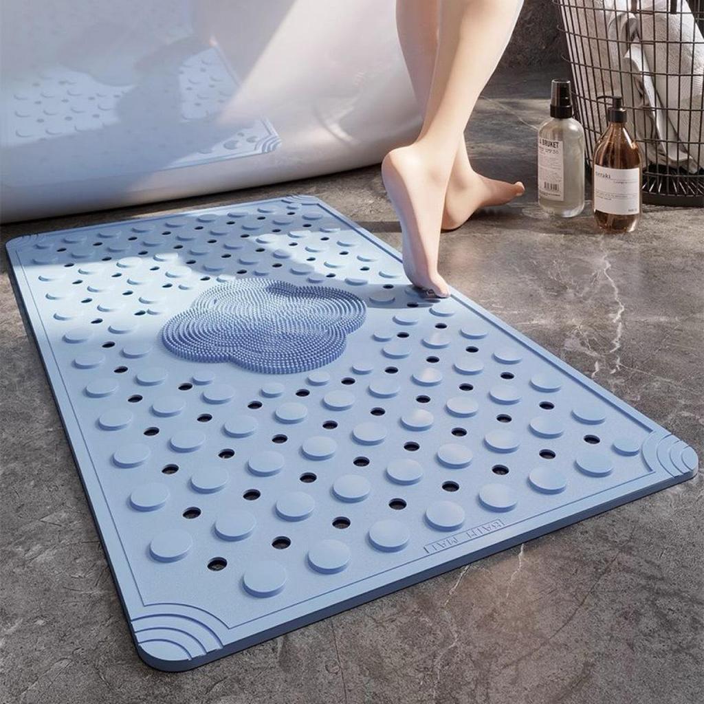 Waterproof Anti-Slip Bathroom Mat with Suction Cups and Massage Surface