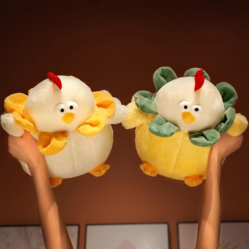 Stuffed Soft Fat Round Chick Plush Toys Cartoon Animals Chick Pillow Doll Cushion Gift