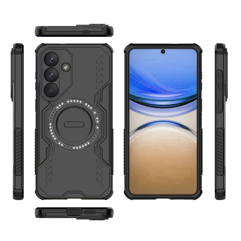 For Samsung Galaxy S26 Plus Case Samsung S26 Plus Armor PC Magnetic Adsorption Wireless Charge Cover For Samsung S26 Plus Case