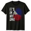 Its In My DNA Philippines Flag Mens T-Shirt Womens Tee Graphic Top