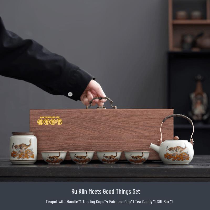 Ru Kiln Ceramic Tea Set