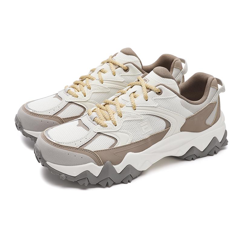 New FILA OAKMONT 2S Ouke Starry 2S Low Top Chunky Sneakers Men's White Brown F12M522120FMP