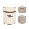 2PCS/3PCS/4PCS Round Shape Thermal Bento Box 304 Stainless Steel Portable Lunch Set  For Picnic