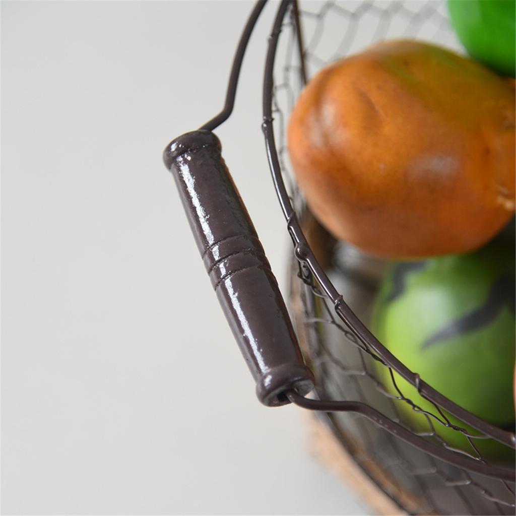 Elegant Farmhouses Fruit Basket with Removable Banana Holder Accessory for Kitchen and Dining Table Storage Solution