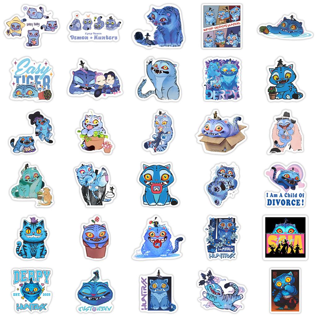 60pcs Suitcase Stickers Waterproof Stickers Scooter Computer Tablet Cartoon Decoration