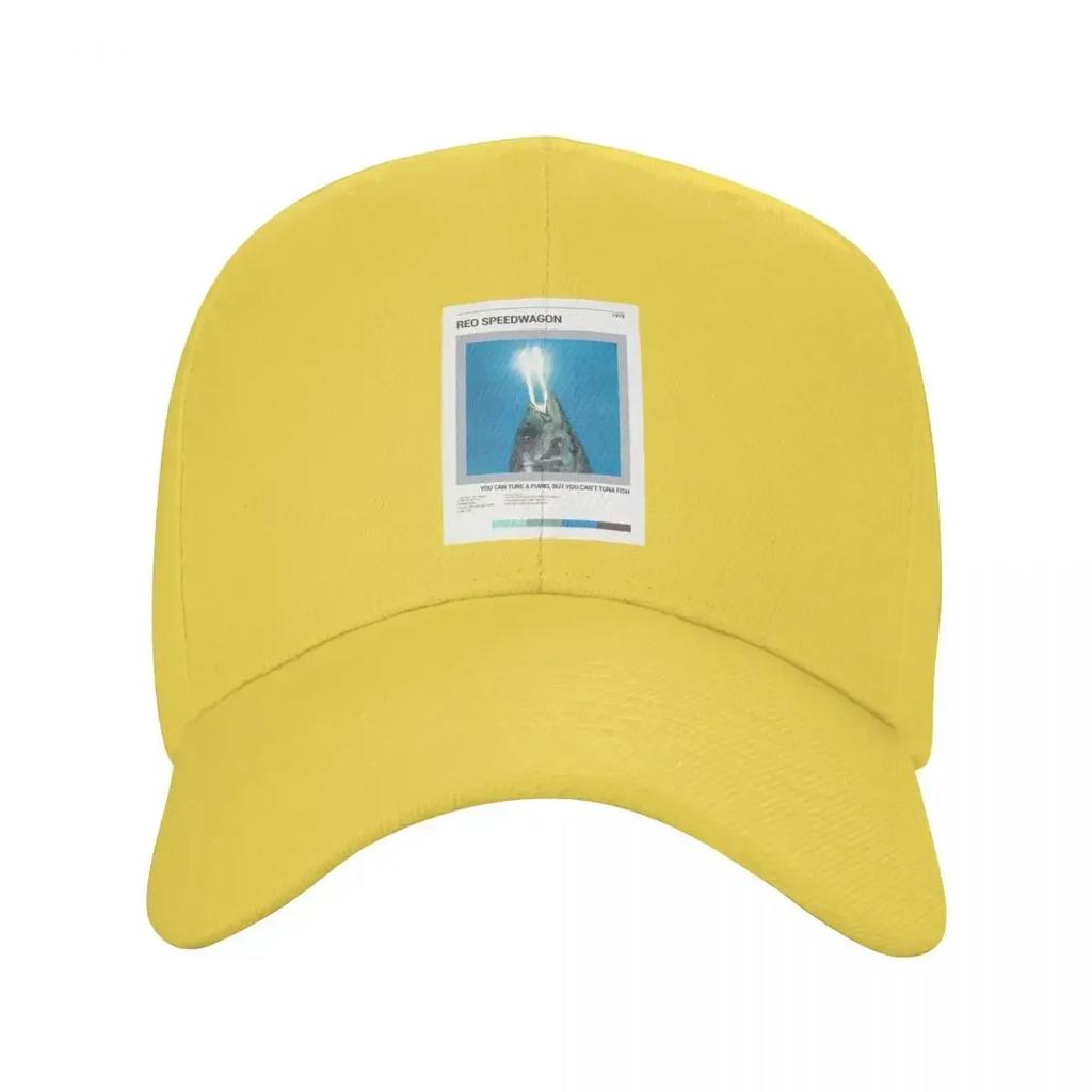 Reo Speedwagon You Can Tune a Piano But You Cant Tuna Fish Baseball Cap Christmas Hat Boy Womens