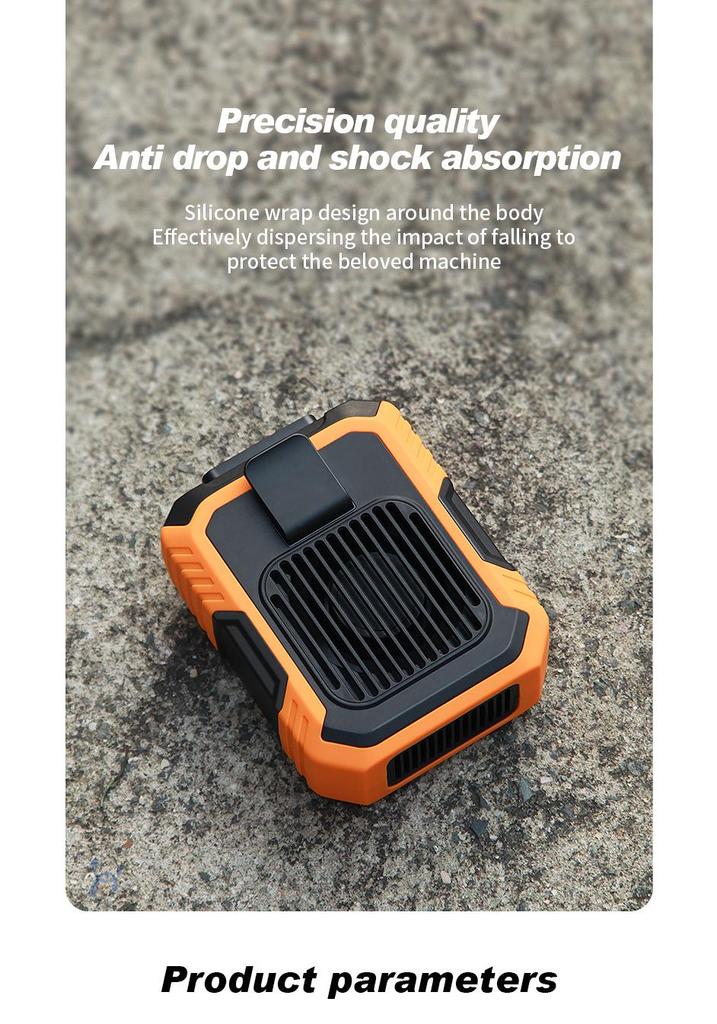 Portable USB Cross-body Waist and Neck Fan for Outdoor Use