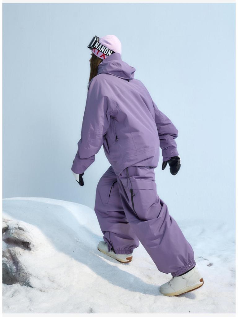 Unisex Windproof Waterproof Ski Pants: Warm, Loose Fit, Plus Size, Wear-Resistant for Men & Women