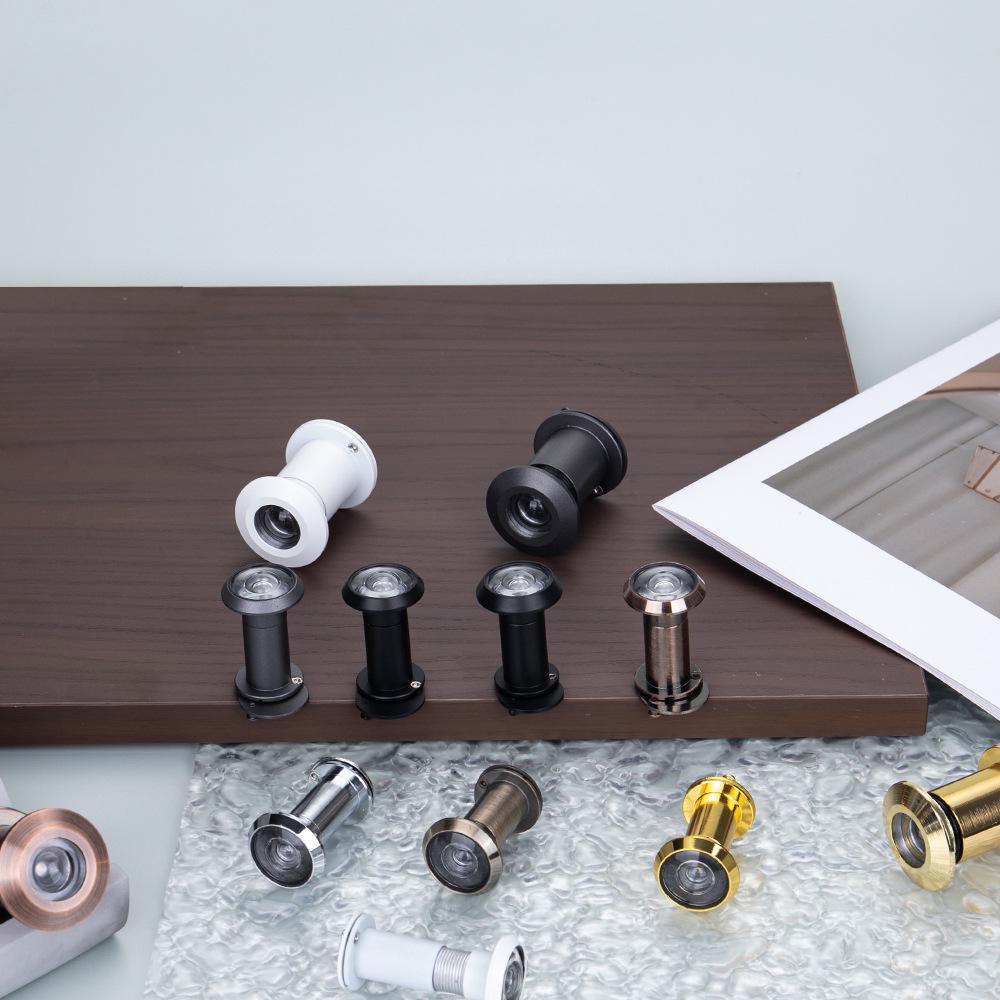 Universal Anti-Theft Peephole: Adjustable Door Viewer for Hotels/Guesthouses, Interior To Exterior View, Anti-Pry Design.