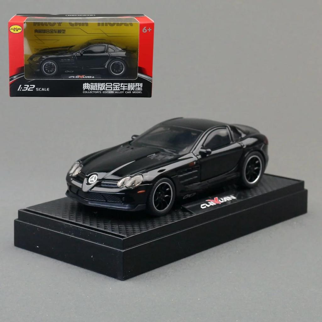 Diecast 1/32 Benz SLR McLaren 722 S Roadster Speedster Supercar Alloy Model Collection Metal Miniature Hobby Boy Car Toy Gifts