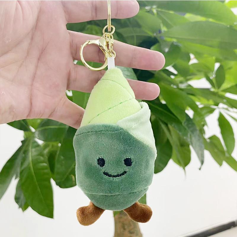 Plant Shaped Whimsical Plush Keychains In Broccoli Cabbage Corn And Bamboo Shoot For Ages All