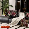 2D Vintage Embossed Rose Throw Pillow Covers** Pattern Cushion Cover Suitable For Sofa Bedroom Car Pillow Cover