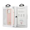 Guess Guhmp13Xlslmglp Iphone 13 Pro Max6,7 Jasnoróżowy/Light Pink Hardcase Silicone Script Gold Logo Magsafe