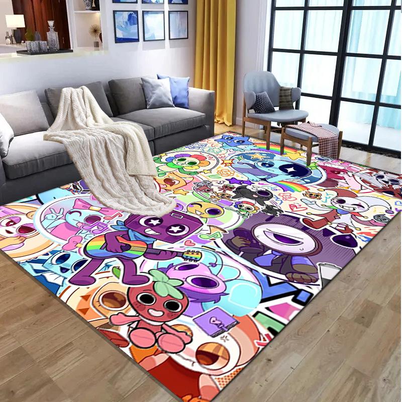 Dandy's World Pattern Rug, Indoor/Outdoor Mat, for Picnic, Gameroom, Bedroom, Office, Living Room, Home Decor Carpet, Birthday Gift