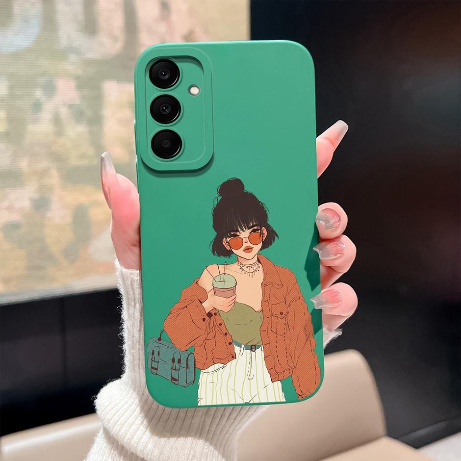 For Samsung Galaxy A25 A26 A36 A56 5G Case Cute Flowers Silicone Soft Protective Cover For SamsungA25 A26 A36 A56 Fundas Coque