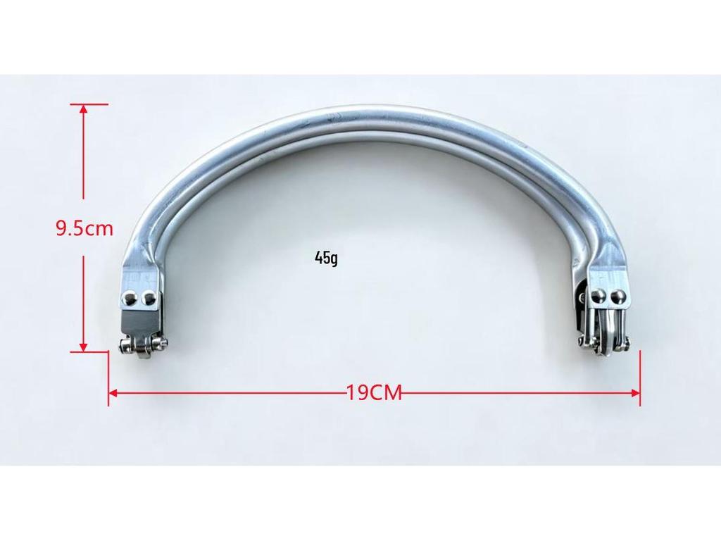 Clip en aluminium Accessoires de sac à main nuage: Pochette à charnière pour femme