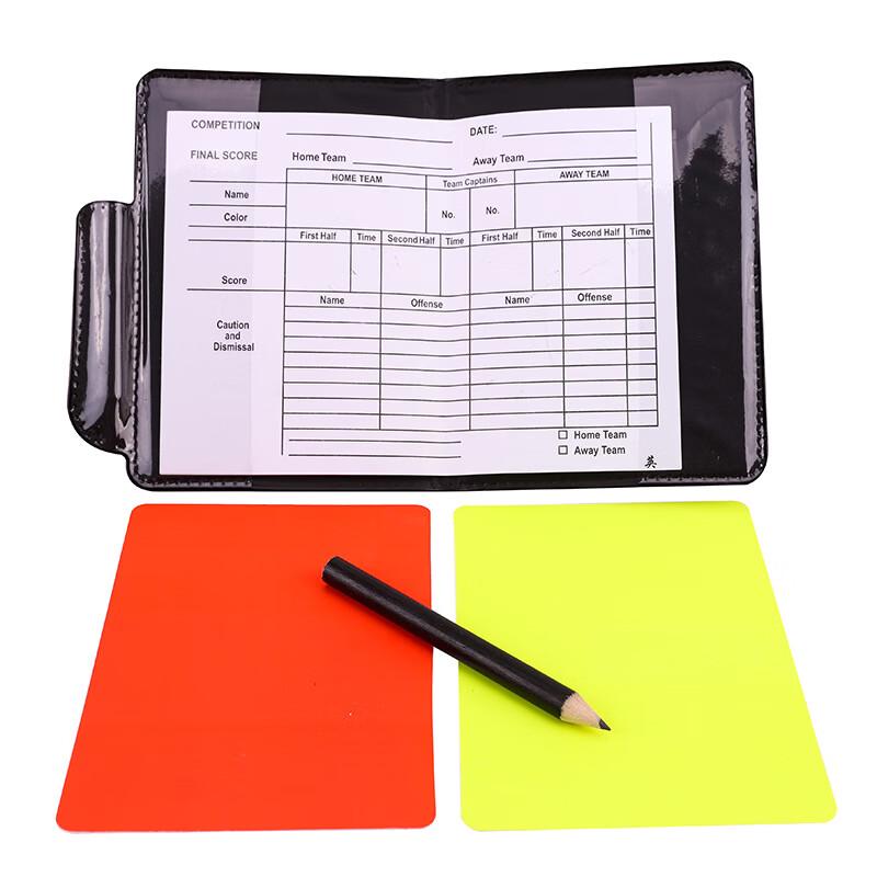 Football Referee Red & Yellow Card Set
