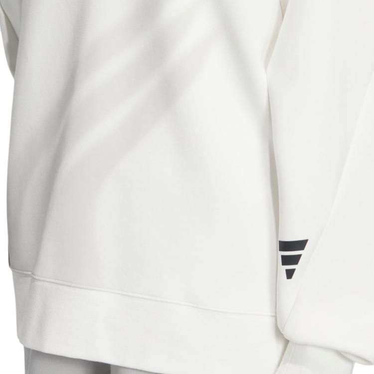 Adidas Soft Skin Versatile Pullover Sweatshirt Women Sweatshirt Bright-White JY8059