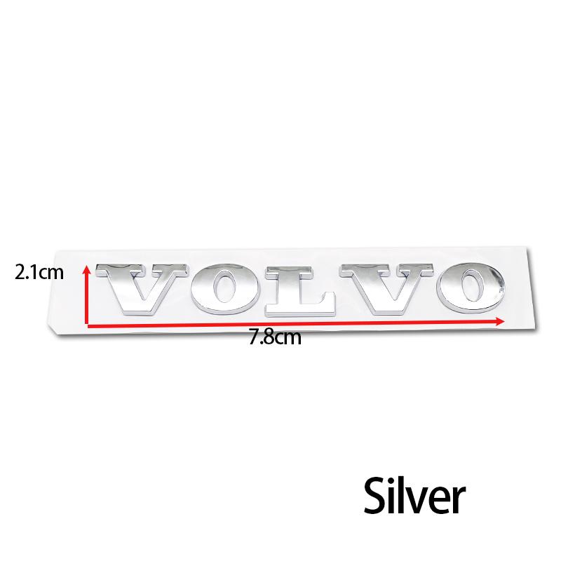 

new Car ABS Letter Sticker VOLVO Trunk Logo Sticker For Volvo XC60 XC90 S60 S80 S60L V40 V60 T5 T6 AWD Car Styling Accessories