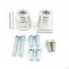 Motorcycle Handlebar End Plug with Mounting Screws Anodized Machined Black