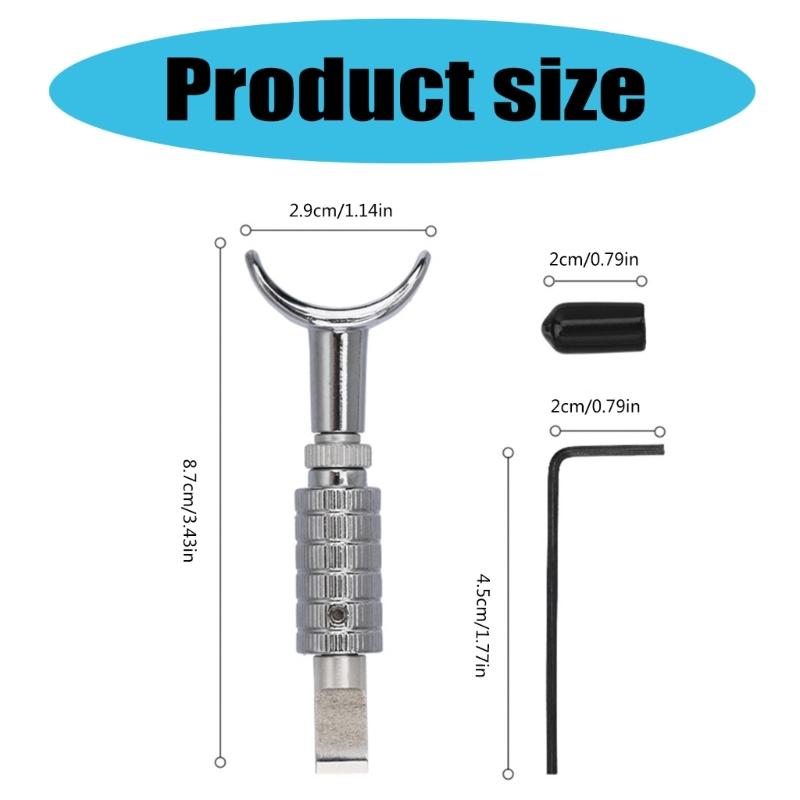 Stainless Steel Swivels Cutter Leather Carving Cutter Adjustable Rotating Carving Cutter Leather Cutting Tool for Craft