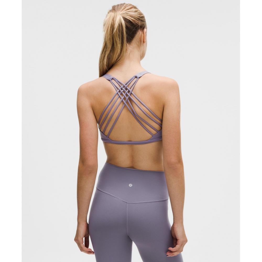 Lululemon Free To Be BrA   Wild  Light Support  A B Cup grApe Mist