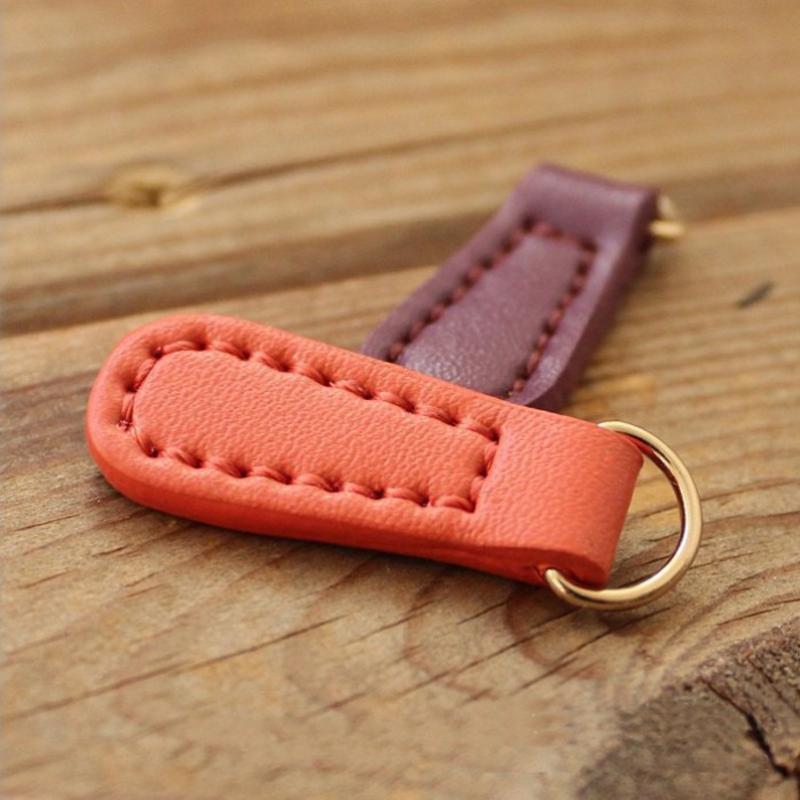 5 Stück Echtes Leder Reißverschluss Zipper Puller Kopf Kleidung Gepäck Zubehör Rucksack Reißverschluss Schnalle Anhänger Zuglasche Nähen Reißverschluss