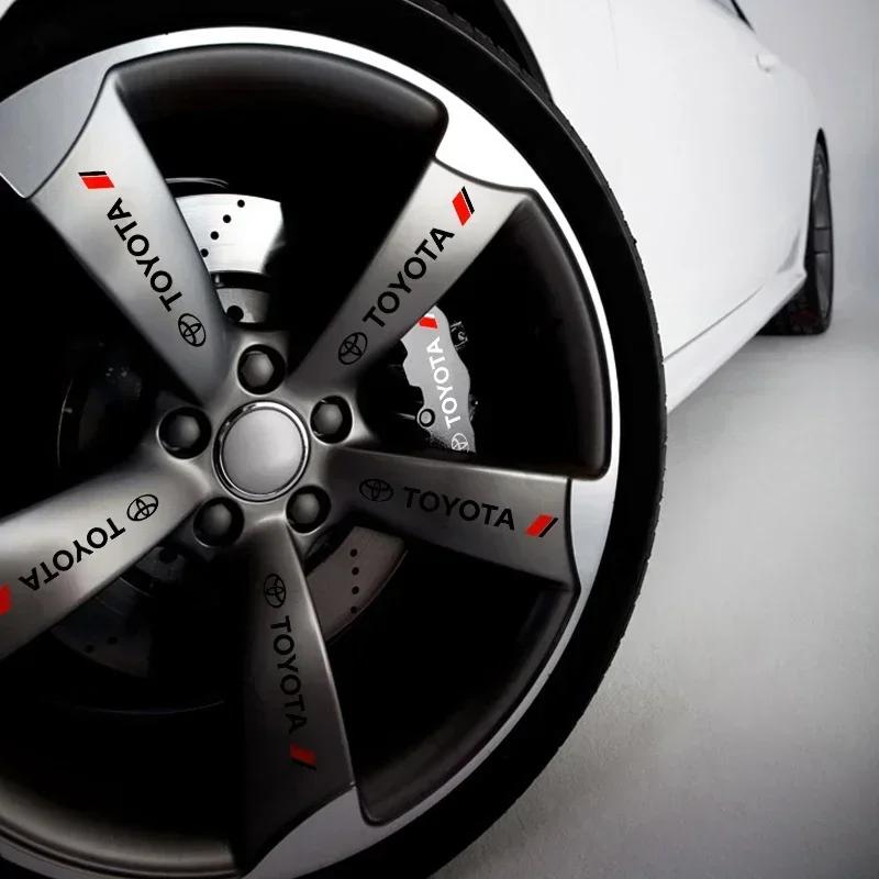 4Pcs/set Car Door Handle Sticker For Toyota RAV4 Camry Corolla Levin Yaris Reiz Vios Highlander CHR Avalon Auto Accessories