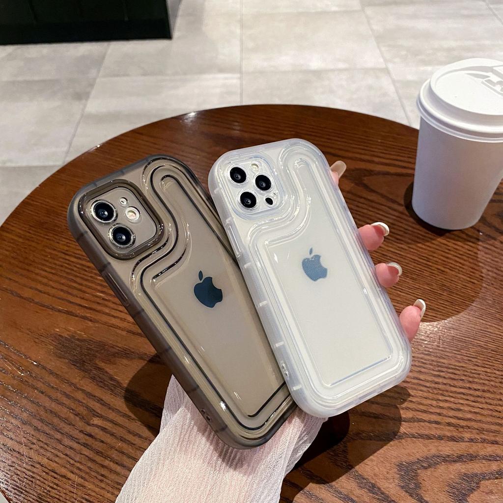 Track Suitable for Apple 15 Promax Couple 11 Simple Xr Transparent 12 Full Inclusive Anti Fall IPhone 13 Mobile Phone Case