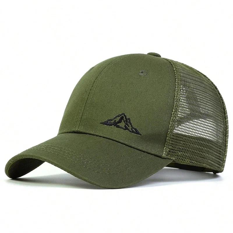 

Unisex Mountain Range Embroidery Baseball Net Caps Outdoor Adjustable Spring And Summer Casual Sunscreen Hat