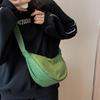 Simple Crossbody Bag for Women Nylon Shoulder Bag Dumpling Bag Satchel Bag