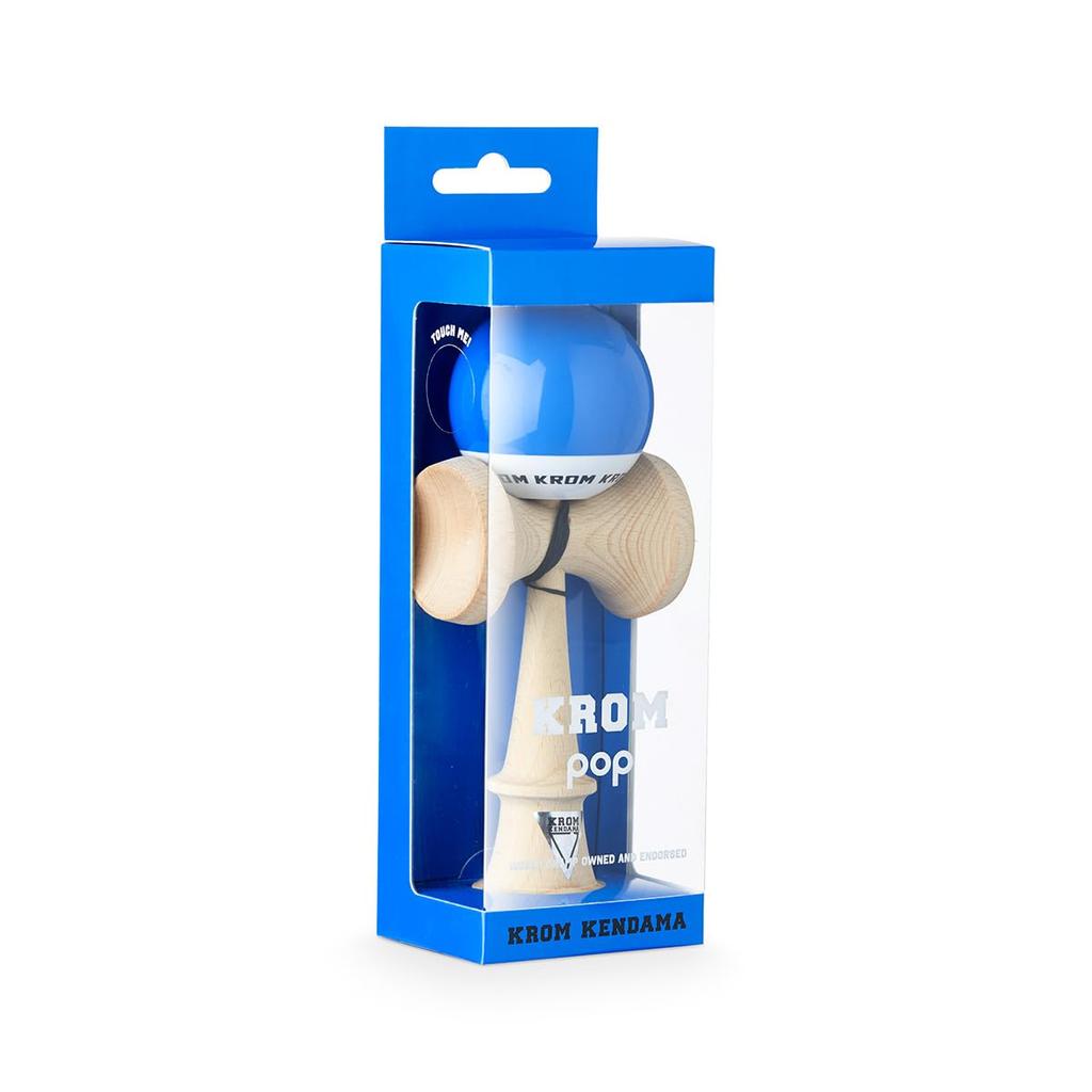 Kendama KROM POP Chrome Pop LOL Sticky Clear (Dunkelblau)