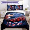 Eagle 3pcs Bedding Set Duvet Cover Closure Includes 1 Duvet Cover & 2 Pillowcases for All Seasons Bedroom Home Dorm Decor