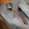 Mâner din lemn Linguriță de cafea din oțel inoxidabil Linguriță de măsurat Linguri de cafea cu mâner lung din lemn