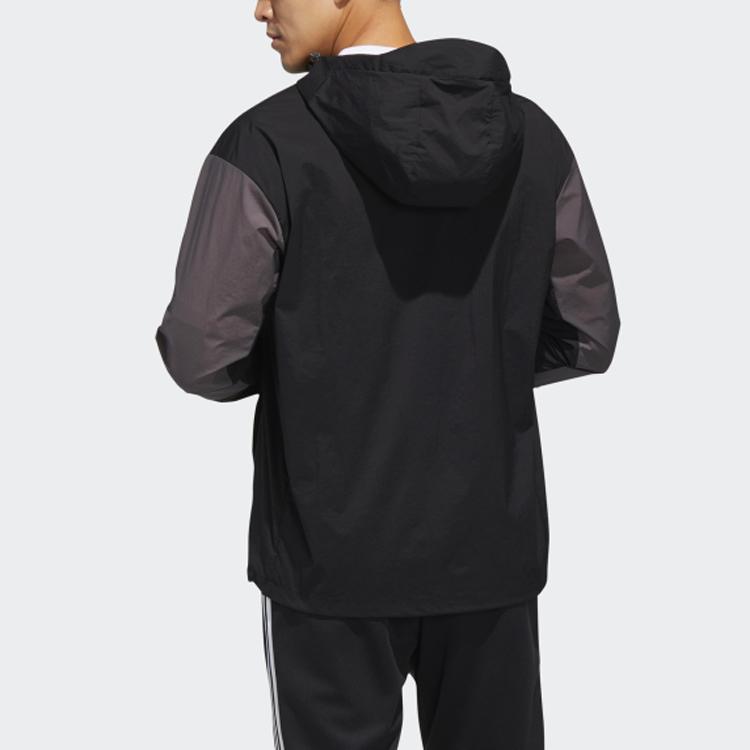 Adidas Sports Logo Fitted Jacket Men Jackets Black GL5626