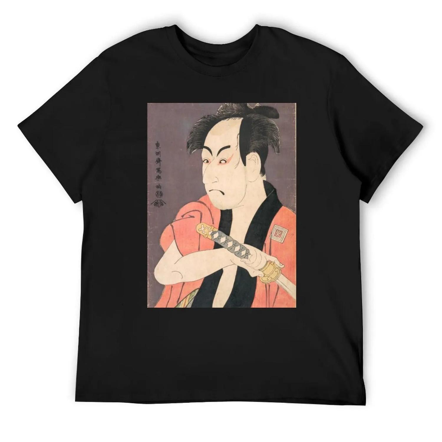 

Ichikawa Omezō I - Traditional Japanese Art - Ukiyo (Ukiyo-e) T-Shirt oversize t-shirts man topping customizeds Men s t-shirt XXXXXL чорний