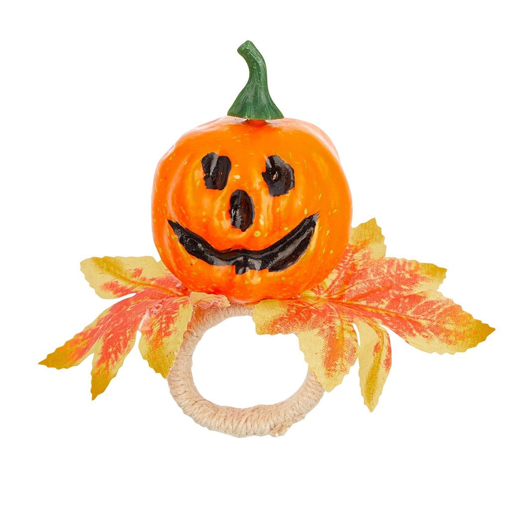 Halloween Napkin Rings, Maple Napkin Holders Fall Decorative Napkin Grommets For Thanksgiving Halloween Table Decorations