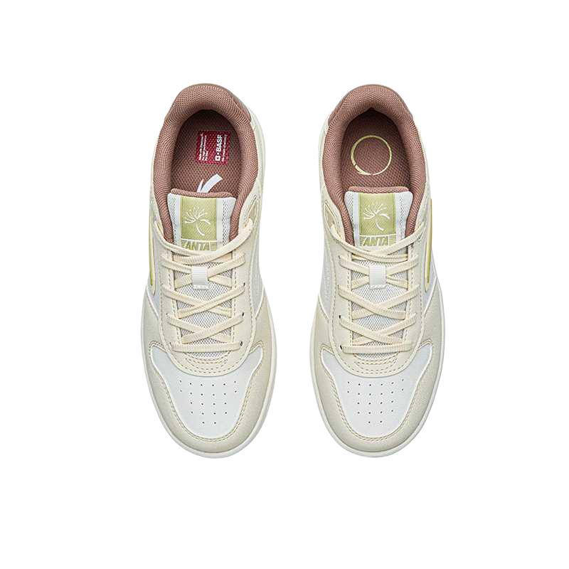 Anta Lightweight Shoes Skate Shoes Women's Low-top Light Beige