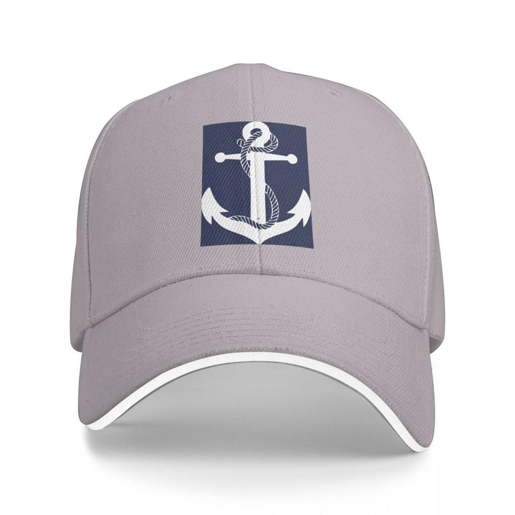Unisex Baseball Hats Anchor Nautical White And Navy Outdoor Streetwear Summer Sports Baseball Caps Hip Hop Cap Casquette Hats