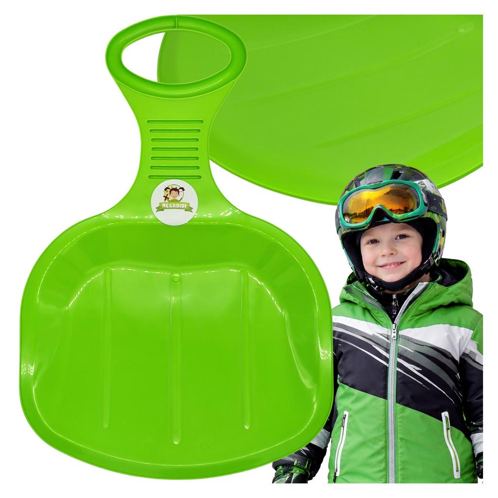Ślizg Na Śnieg Jabłuszko Do Zjeżdżania Sanki Xl Solidne 51 Cm Zielony