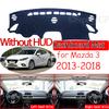 Rutschfeste Matte Armaturenbrett Abdeckung Pad Sonnenschutz Dashmat Autozubehör Mazda3 2015 2016 2017 für Mazda 3 BM BN 2013~2018 Axela