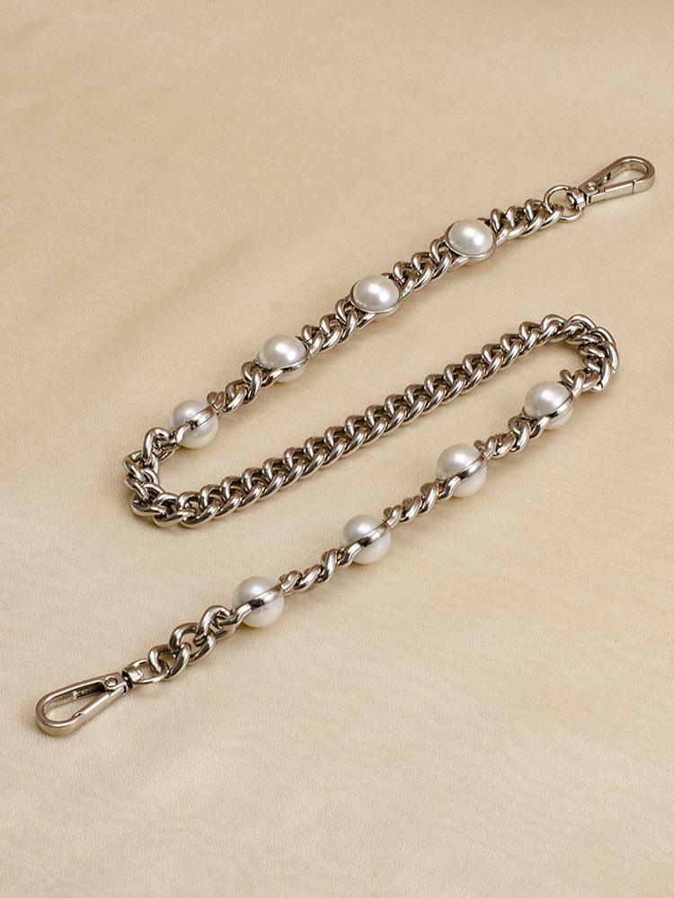 Taschenriemen Perlenkette Metall Gold Schulterkette DIY Taschenkette Mode Ersatzriemen Für Taschen Zubehör 25 50 60 110 120CM