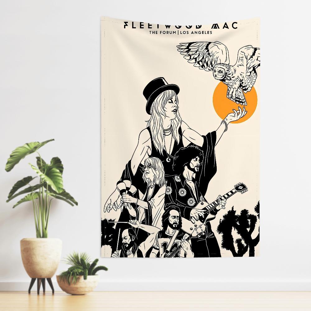 FFleetwood Rock Band Mac Tapestry Room Decor Wall Cloth Party Hanging Background Room Decor Baby Room