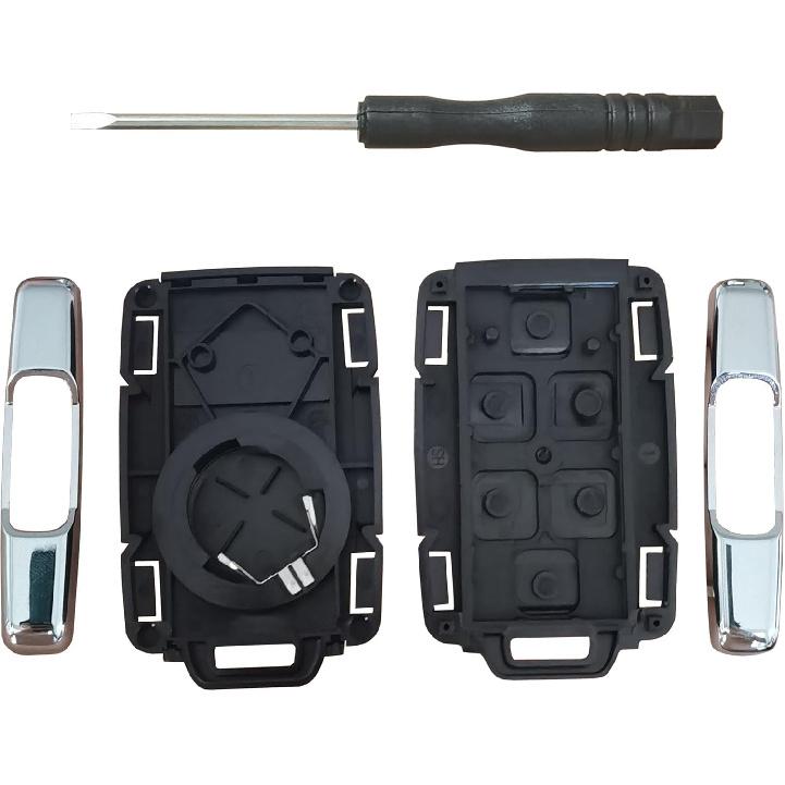 Key Fob Shell Replacement Fit for GMC Sierra Chevrolet Silverado 1500 2500 3500 2014 2015 2016 2017 2018   GMC Canyon Chevy Colorado 2015-
