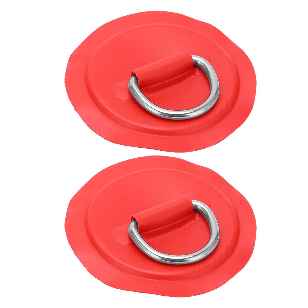 D Ring Pad Patch PVC Inflatable Boat Raft Dinghy Canoe Surfboard Kayak Tie Down FittingOrange